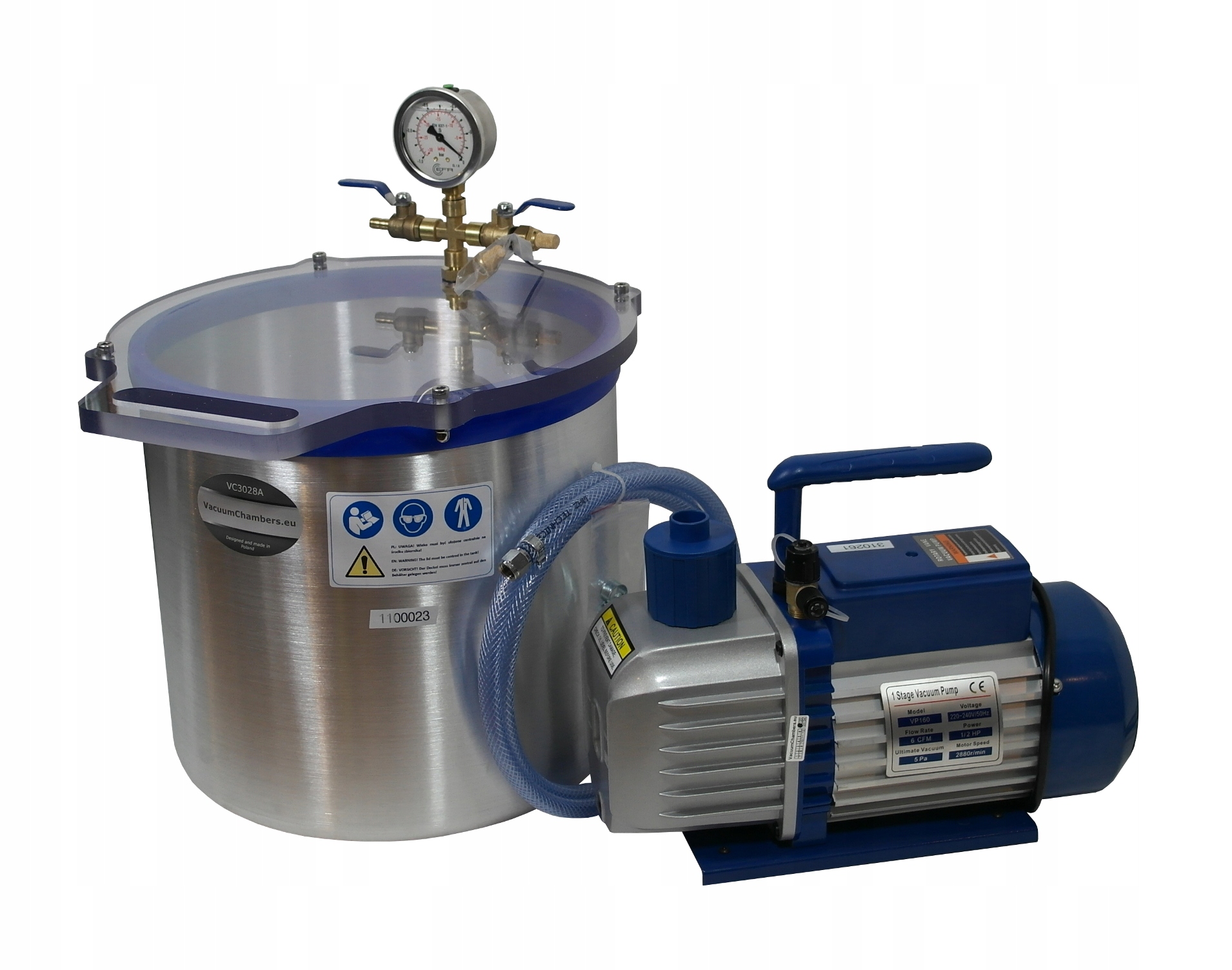 Vakuová sada pro odvzdušňování pryskyřičného silikonu