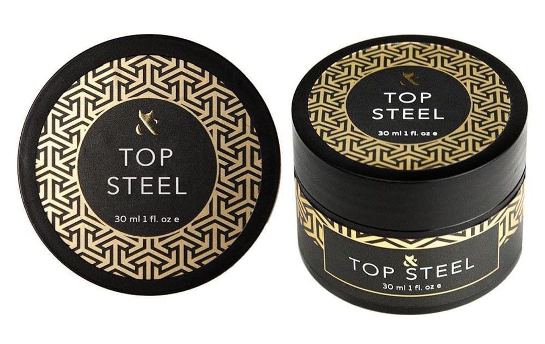F.o.x Top Steel 30 ml Top hybridní no wipe Led/uv bezbarvý, trvalý lesk