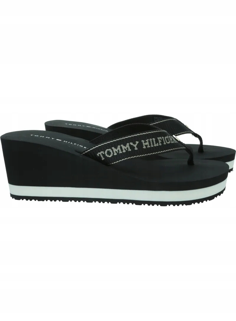 Žabky na klínku Tommy Hilfiger Stripes Wedge Beach 40