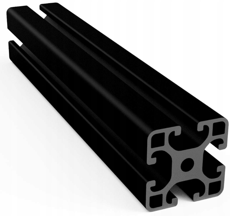 Profil aluminiowy T-Slot 40x40 mm Czarny rowek 8 1000 mm