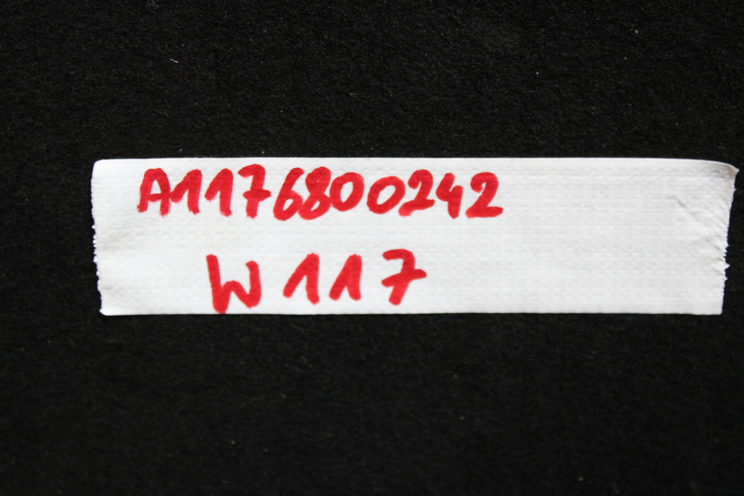 floor boot upholstery A1176800242 MERCEDES CLA W117