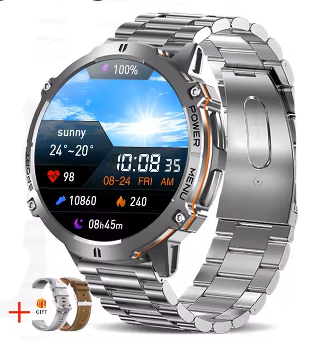 Chytré Hodinky Amoled 1,73 Gps Kompas Voděodolné Sportovní Polský Jazyk 1000mAh