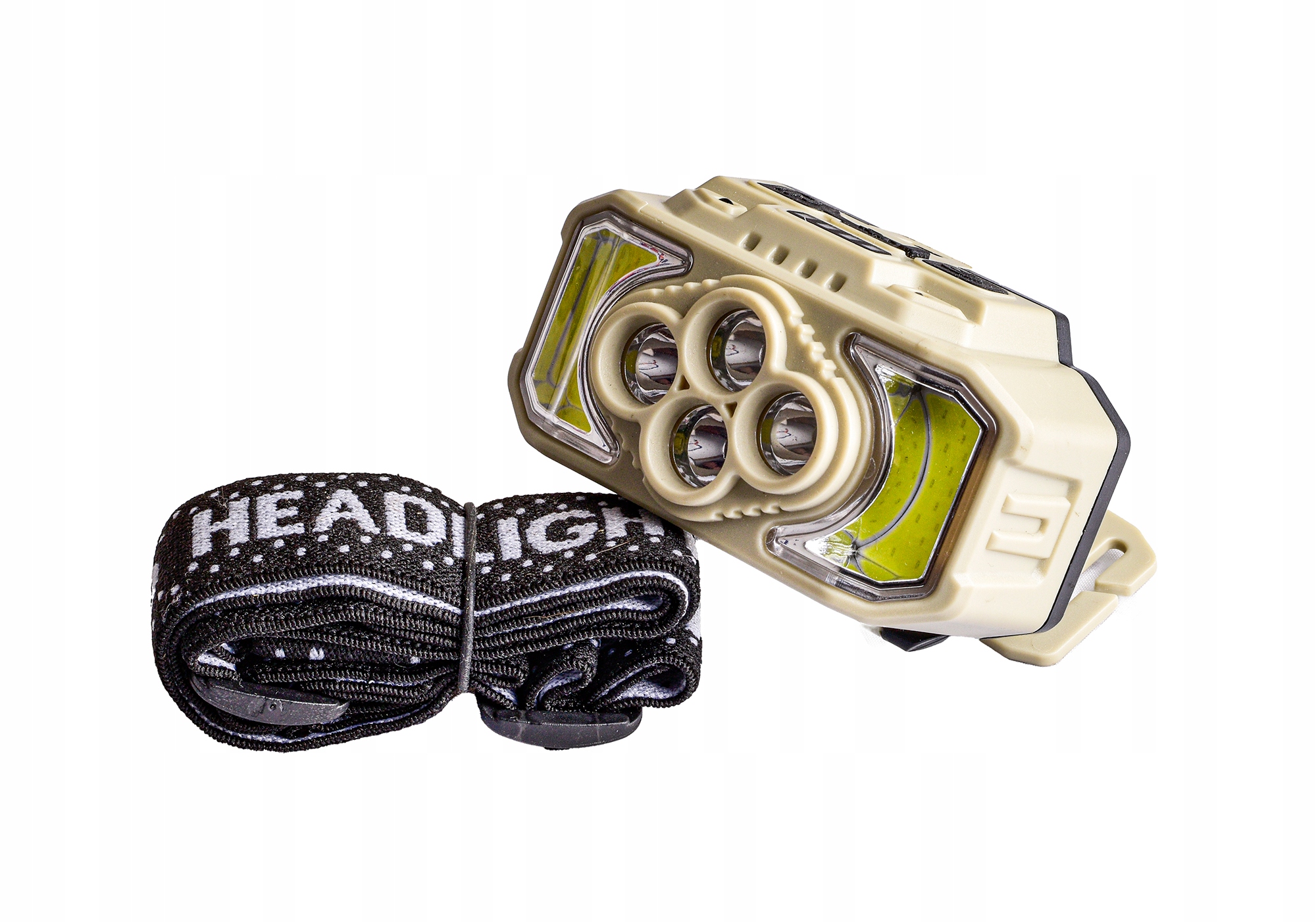 Čelová Svítilna Na Čelo Akumulátorová Usb Senzor Pohybu 6 Led