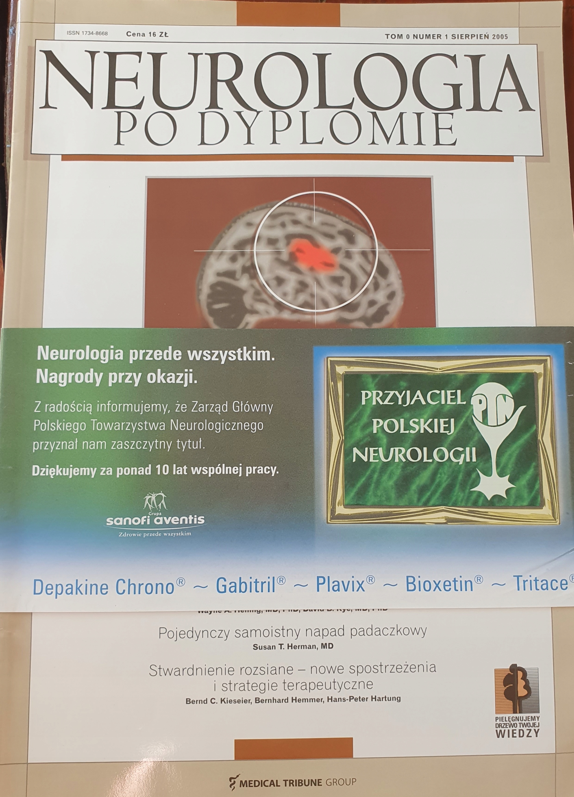 Neurologia po Dyplomie 8/2005 tom 0 nr.1