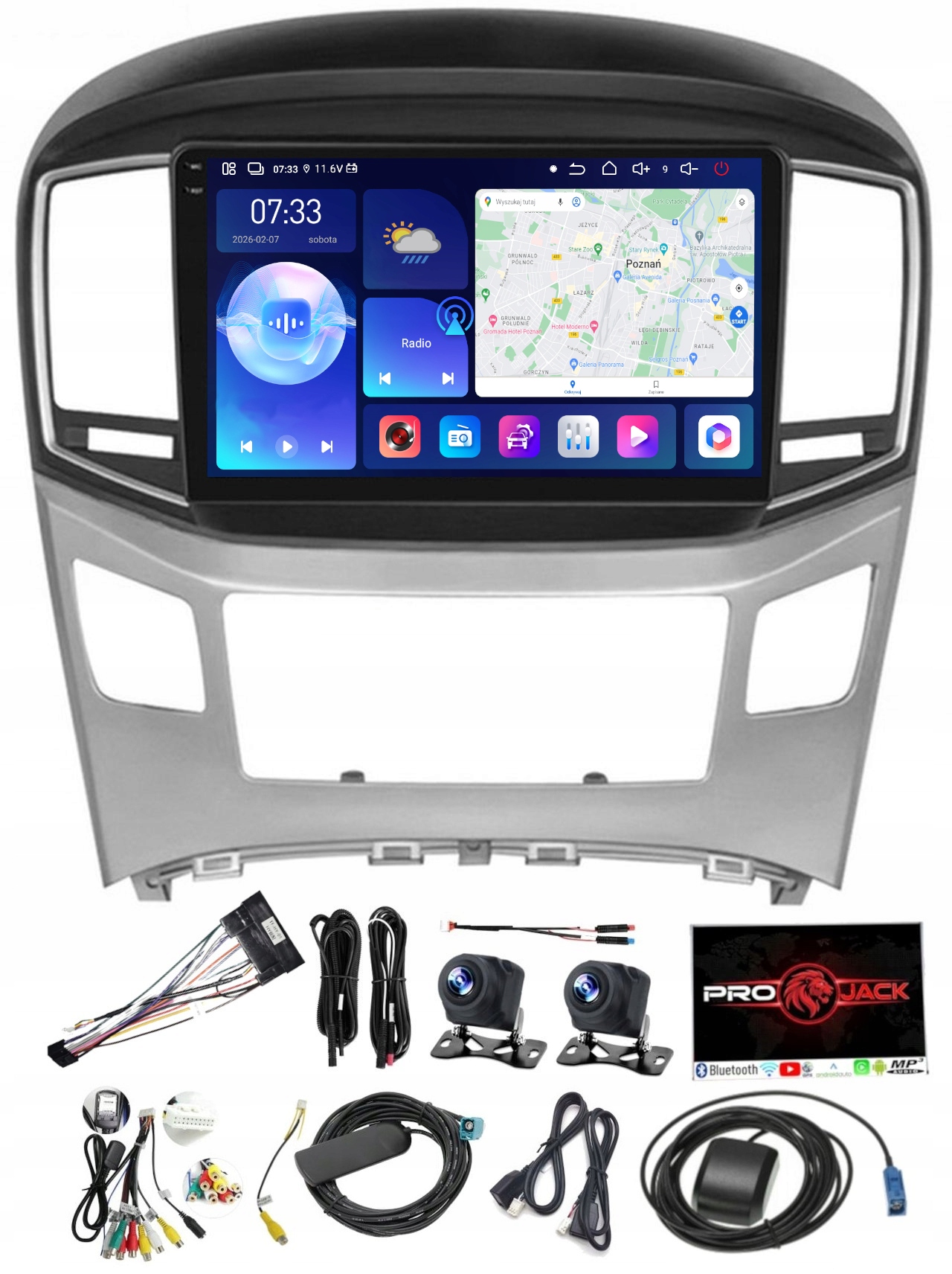 Rádio Navigácia Carplay Gps Android Hyundai H1 2015-2023 6GB 128GB Sim