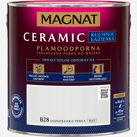 Magnat Ceramic K&b 2,5l jasnoszara perła B28