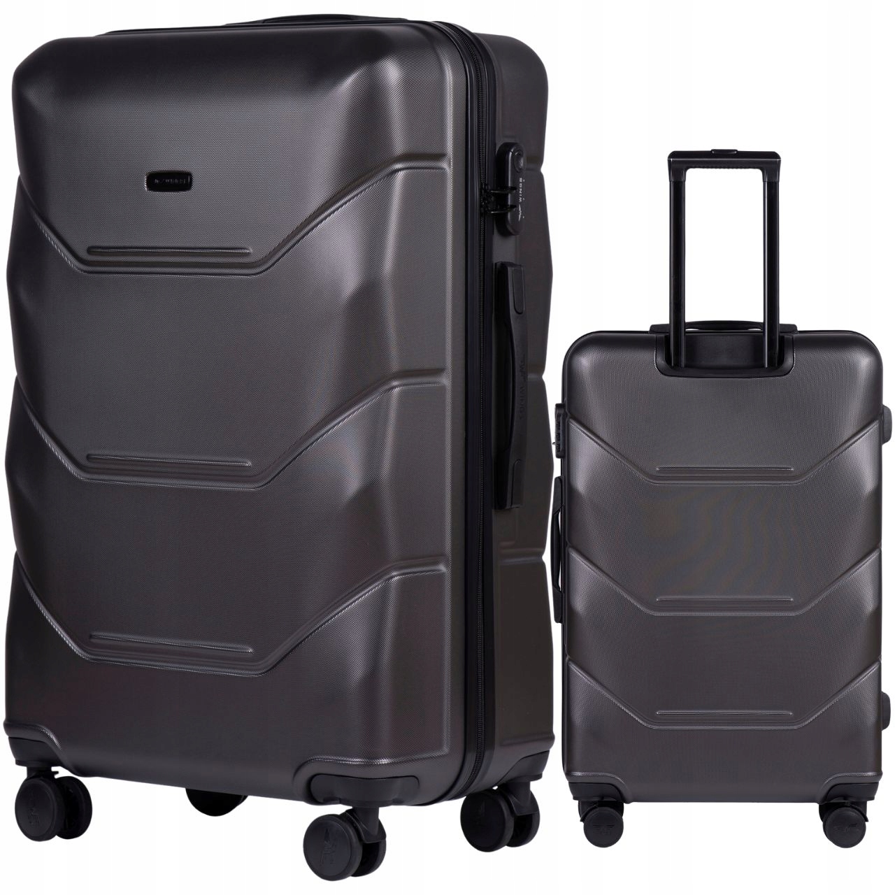 Cestovní kufr XXL Wings Velký odbavovaný kufr na 4 kolečkách z Abs