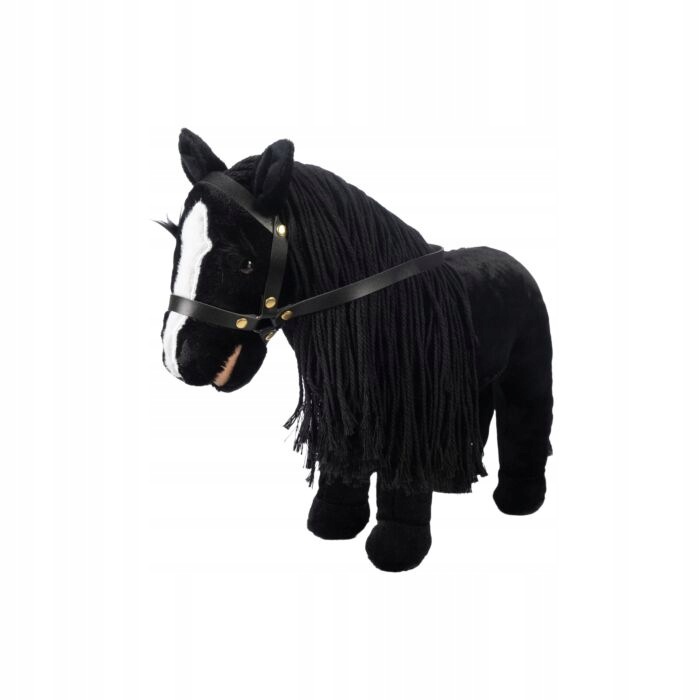 Zabawka pluszowy konik Hkm Cuddle Horse czarny
