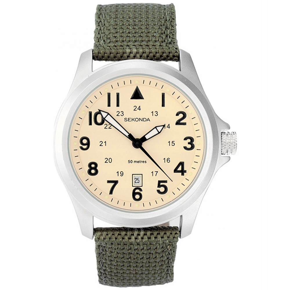 Pánské Hodinky Sekonda 3341 zelený pásek