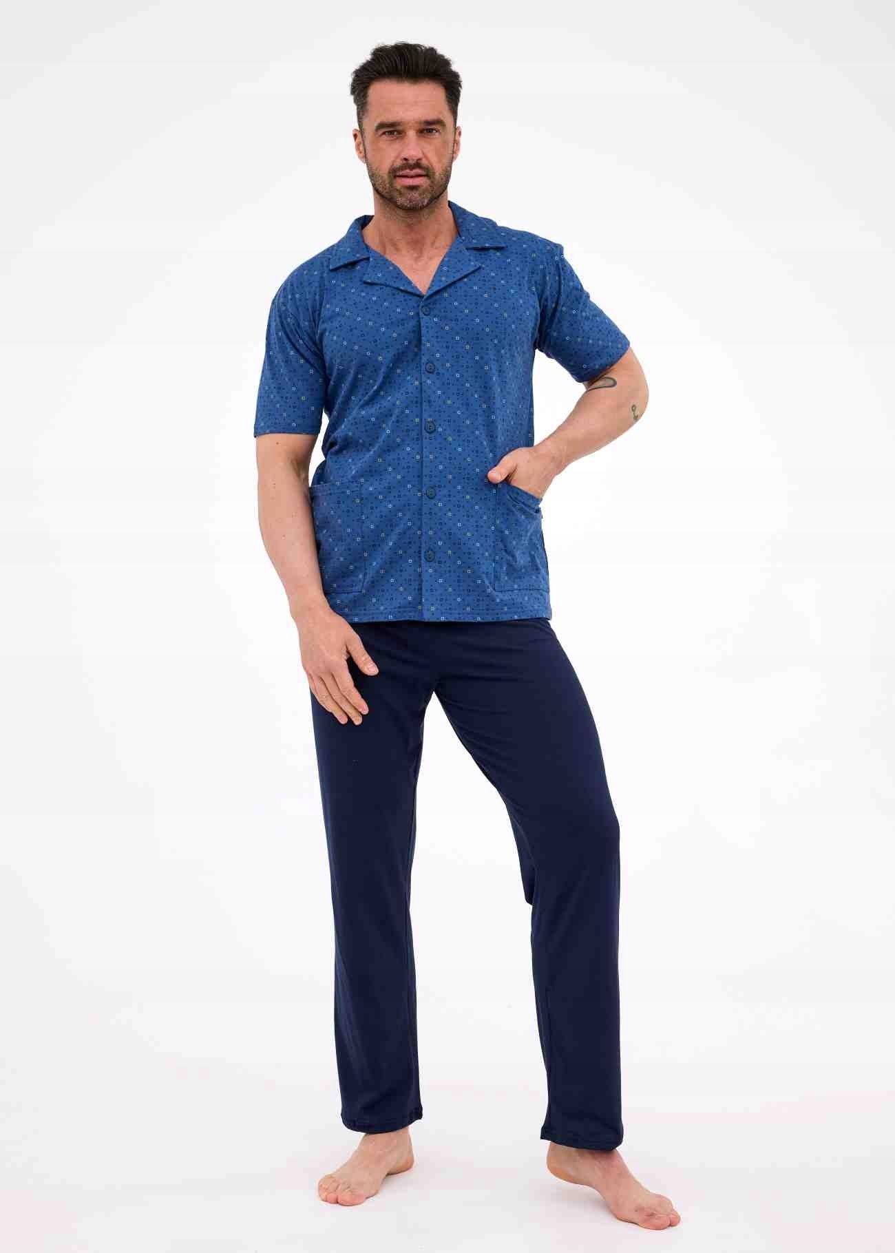 Pánské Pyžamo 318/57 Kr XXL jeans