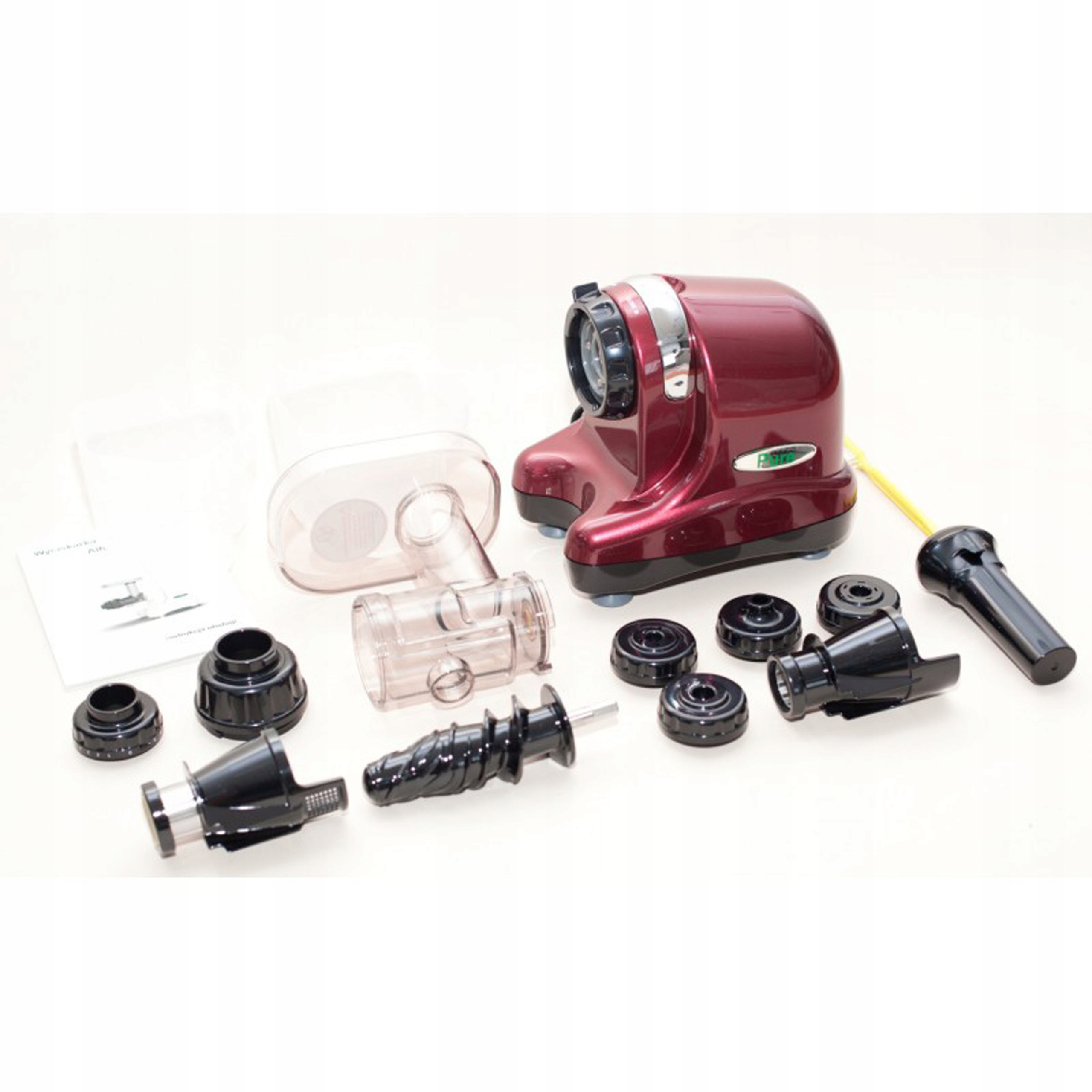 WYCISKARKA WOLNOOBROTOWA POZIOMA ALFAPURE BURGUND Model Pure