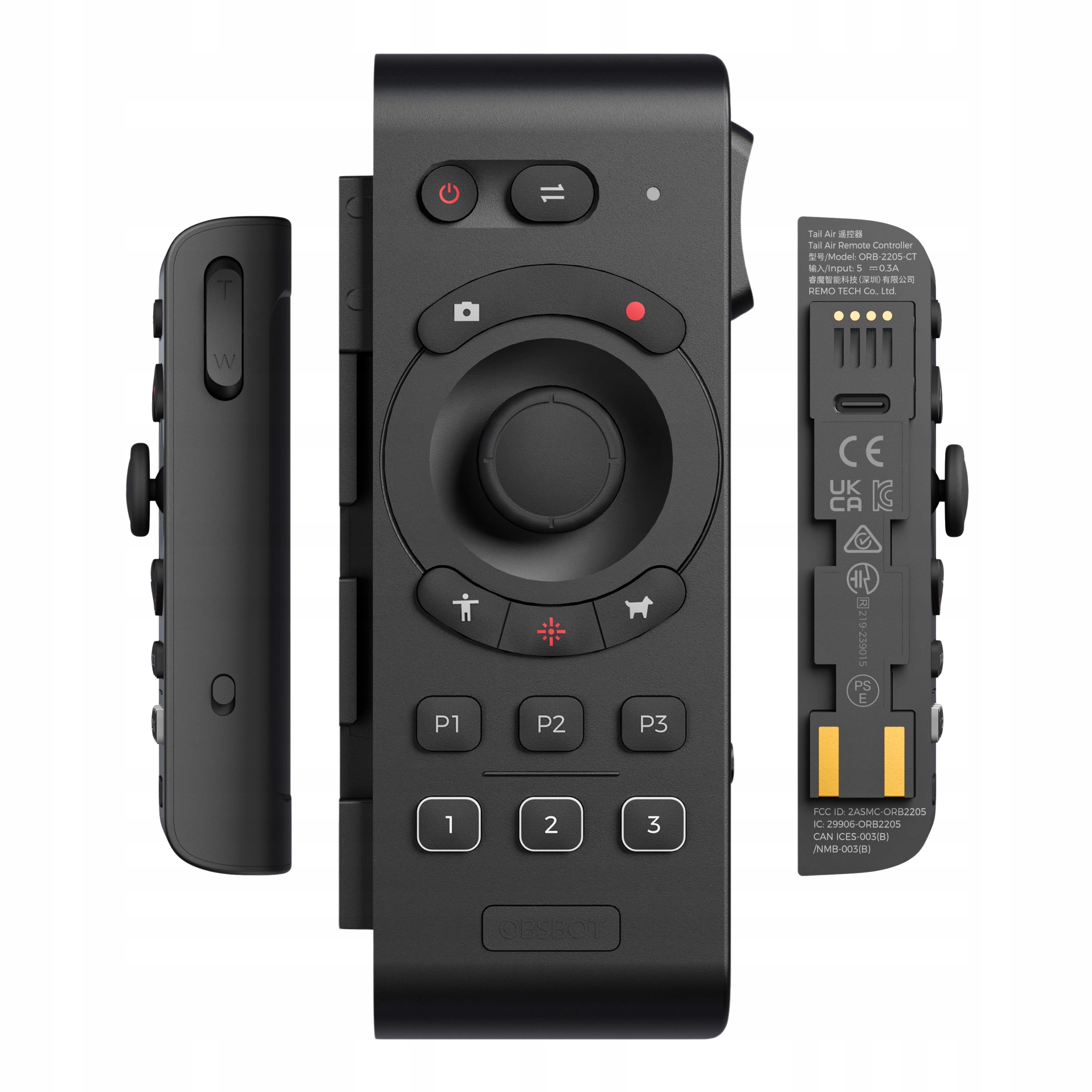 Pilot Obsbot Tail Air Remote, bezdrôtové presné ovládanie Ptz