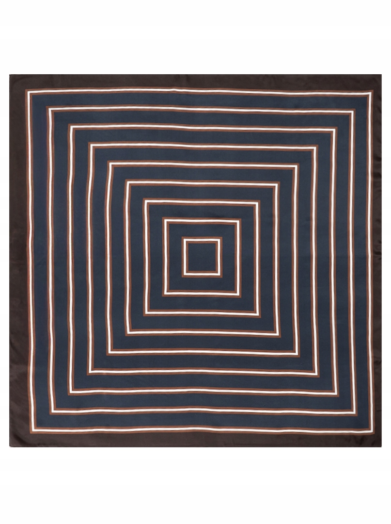 Hedvábná šála Velká šála Elegantní šála Dámská šála s pruhy 90 x 90 cm