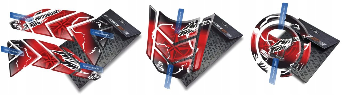 Tank-pad Cap-pad Grip Fooqs Pre Honda Africa Twin Červená