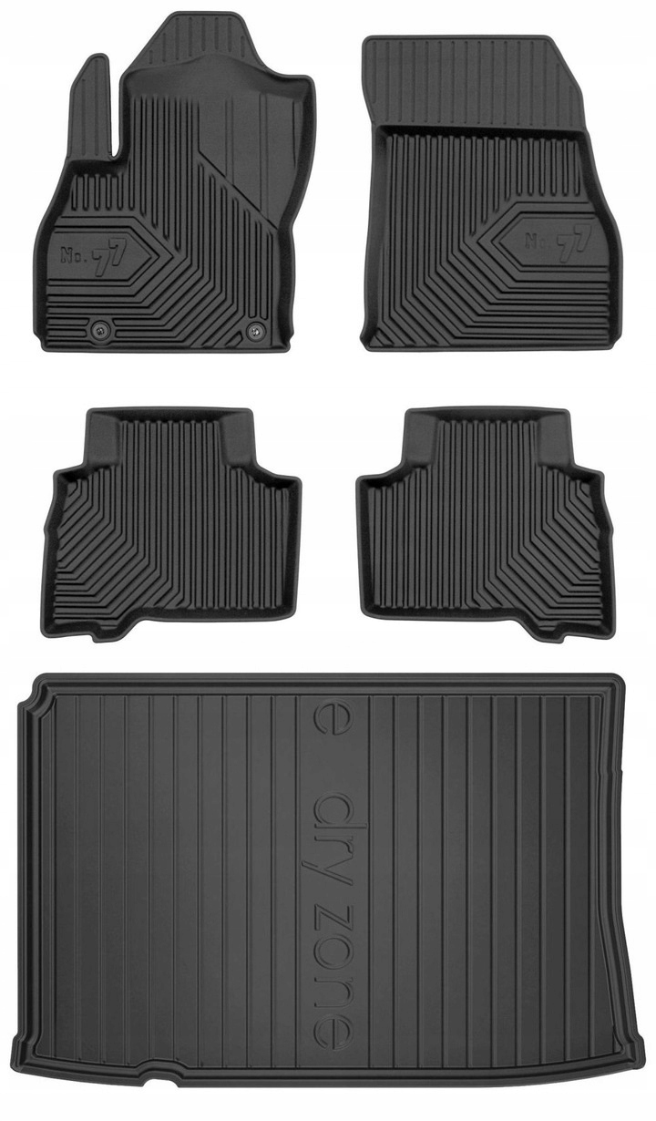Set 77 Koberce a rohože Fiat Qubo 2009-2020