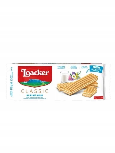 Levně 4x Mléčné oplatky Waffer Milk 175 g Loacker