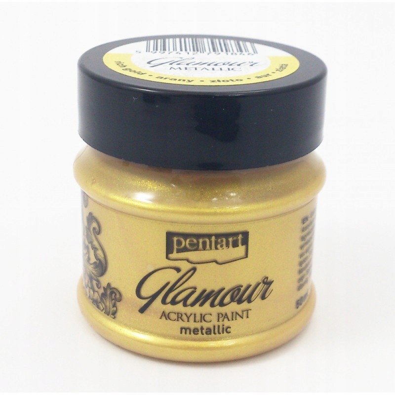

Pentart Farba Akrylowa 50ml Glamour Metalicz Złoto
