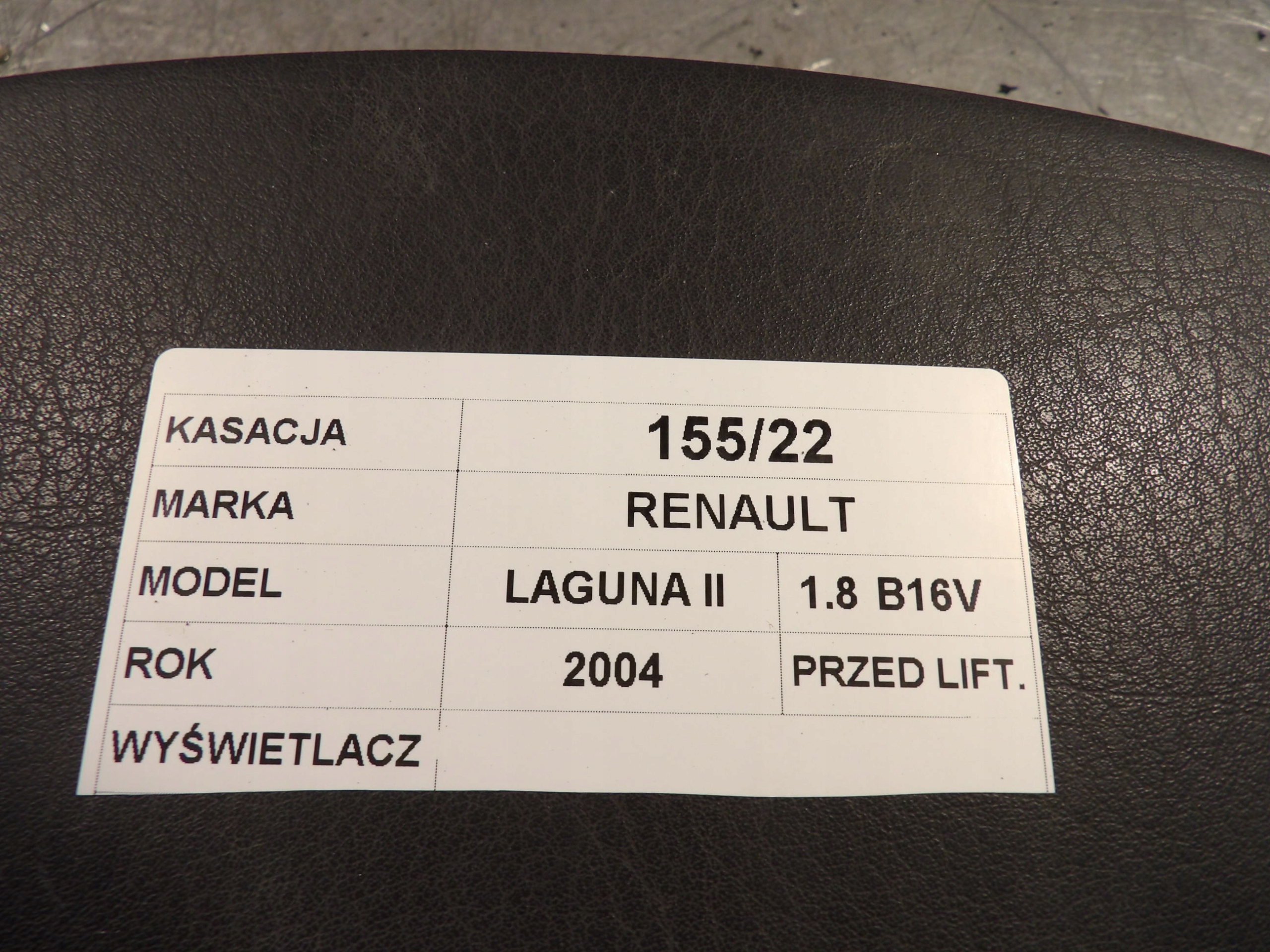 clock display Renault Laguna II 8200361582-A