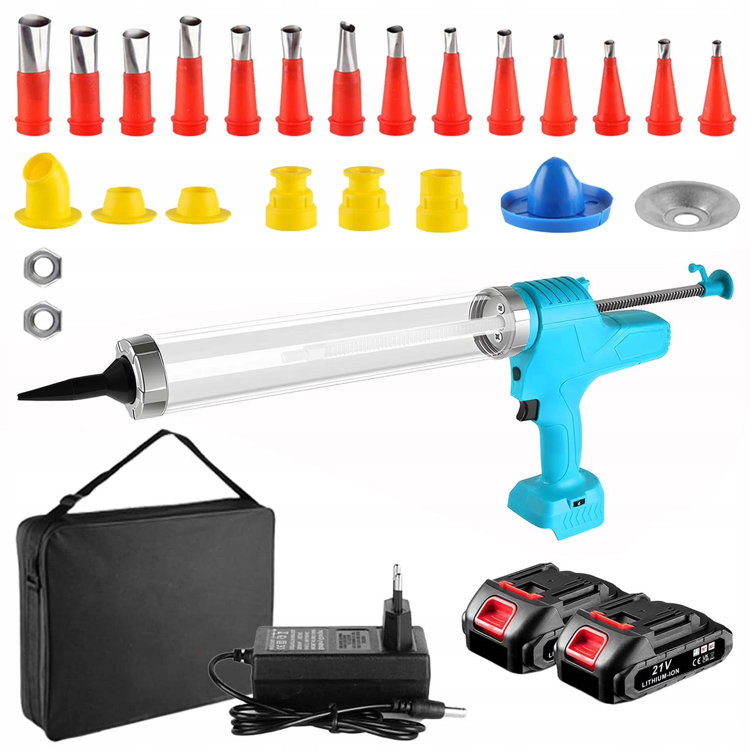 Akumulátorový odšťavňovač na lepidlo a silikon