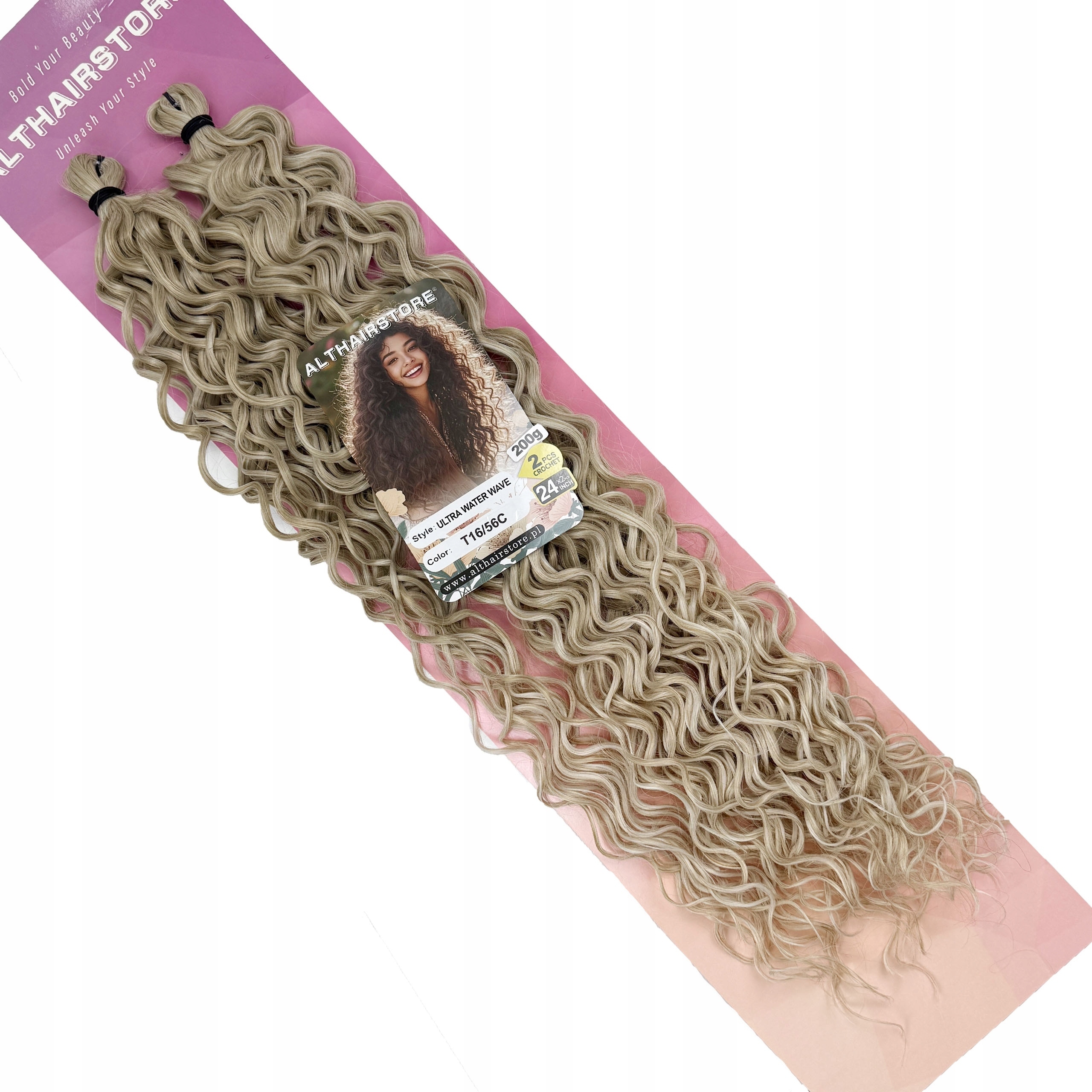 Syntetické vlasy Ultra Water Wave Weft Crochet 200 g 60 cm barva #T16/56C