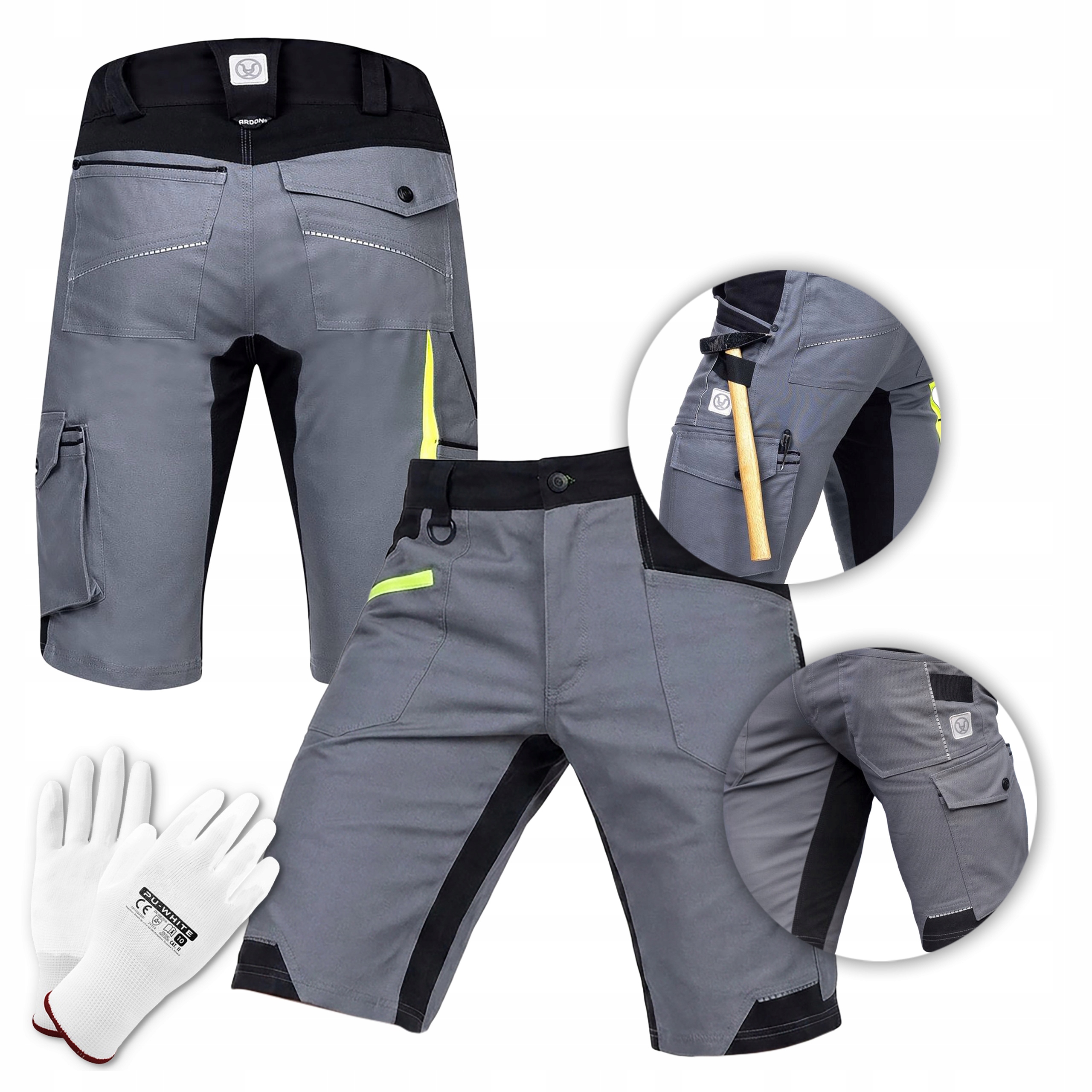 Kraťasy Pracovní Krátké Pánské Elastické šortky Slim Fit Ardon 4Xstretch