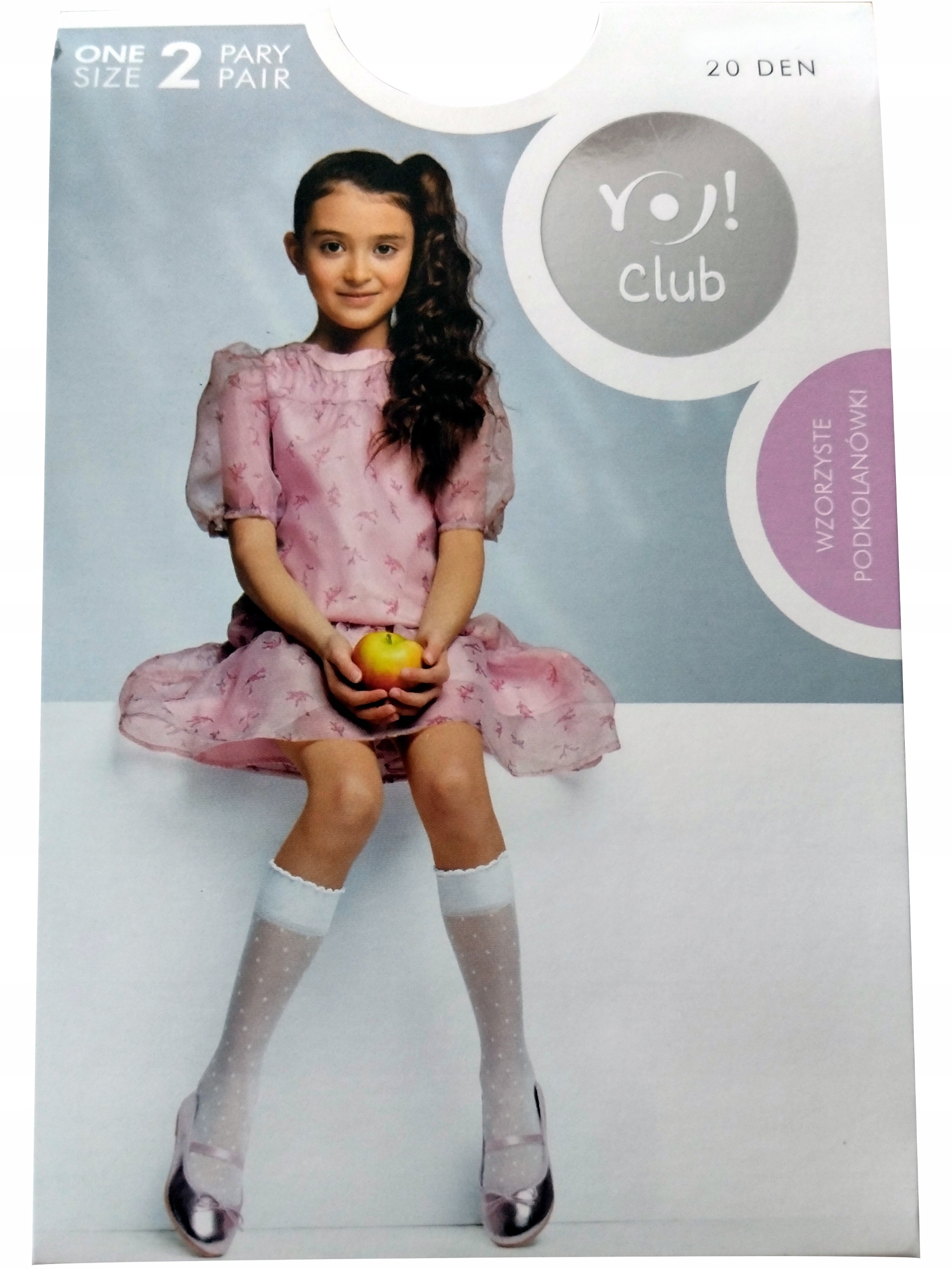 

2 Pary Eleganckie Podkolanówki Rajstopowe Lycra