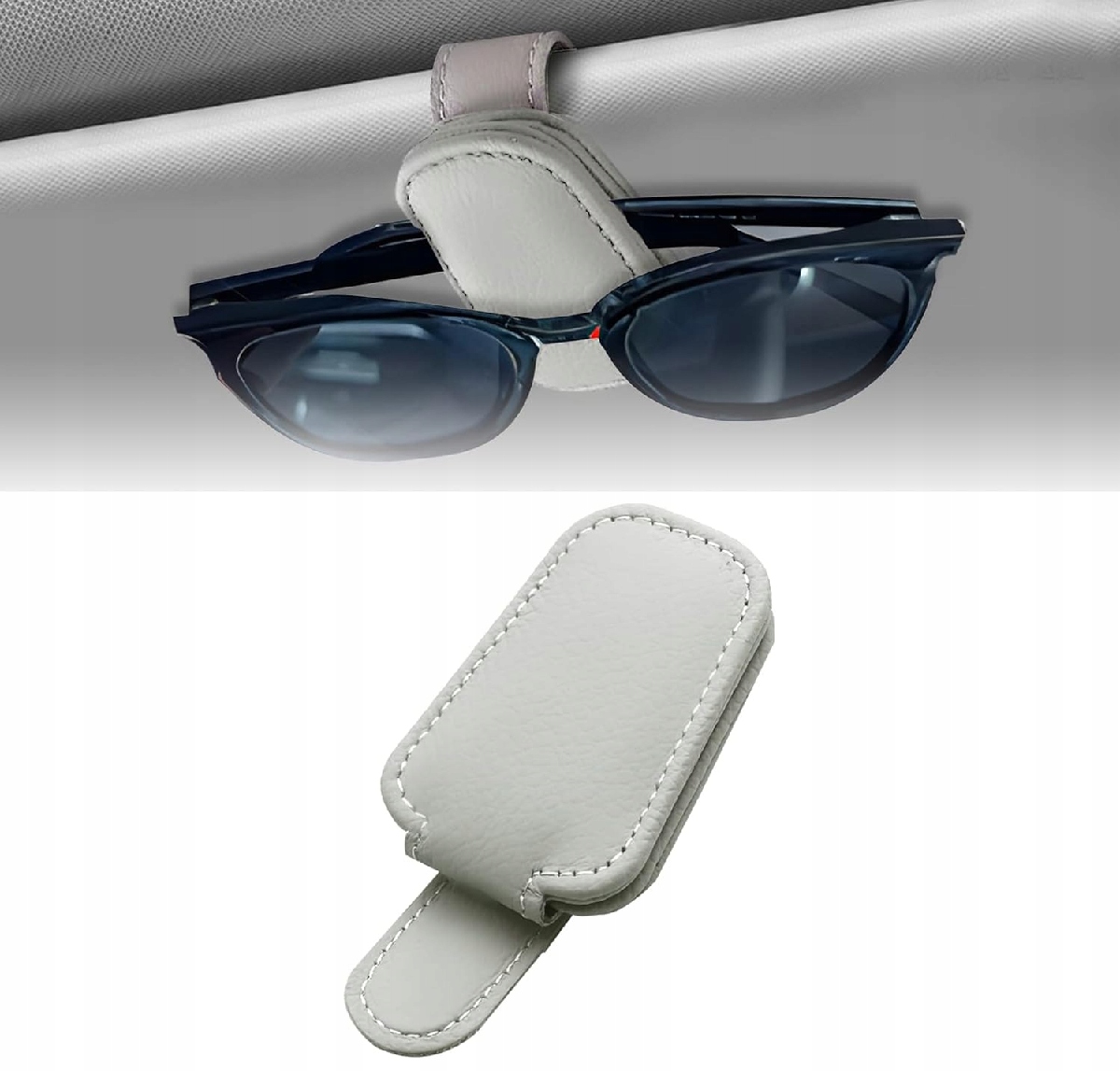 Uchwyt Klips Do Samochodu Na Okulary Przeciwsłoneczne Pokrowiec Z Magnesem