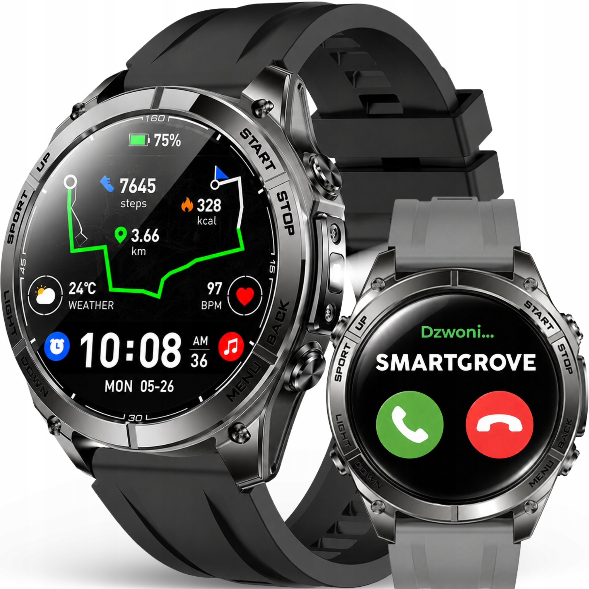 Inteligentné Hodinky Pánske Hodinky Gps Vodotesné Chatgpt Ai Offline Mapy Amoled