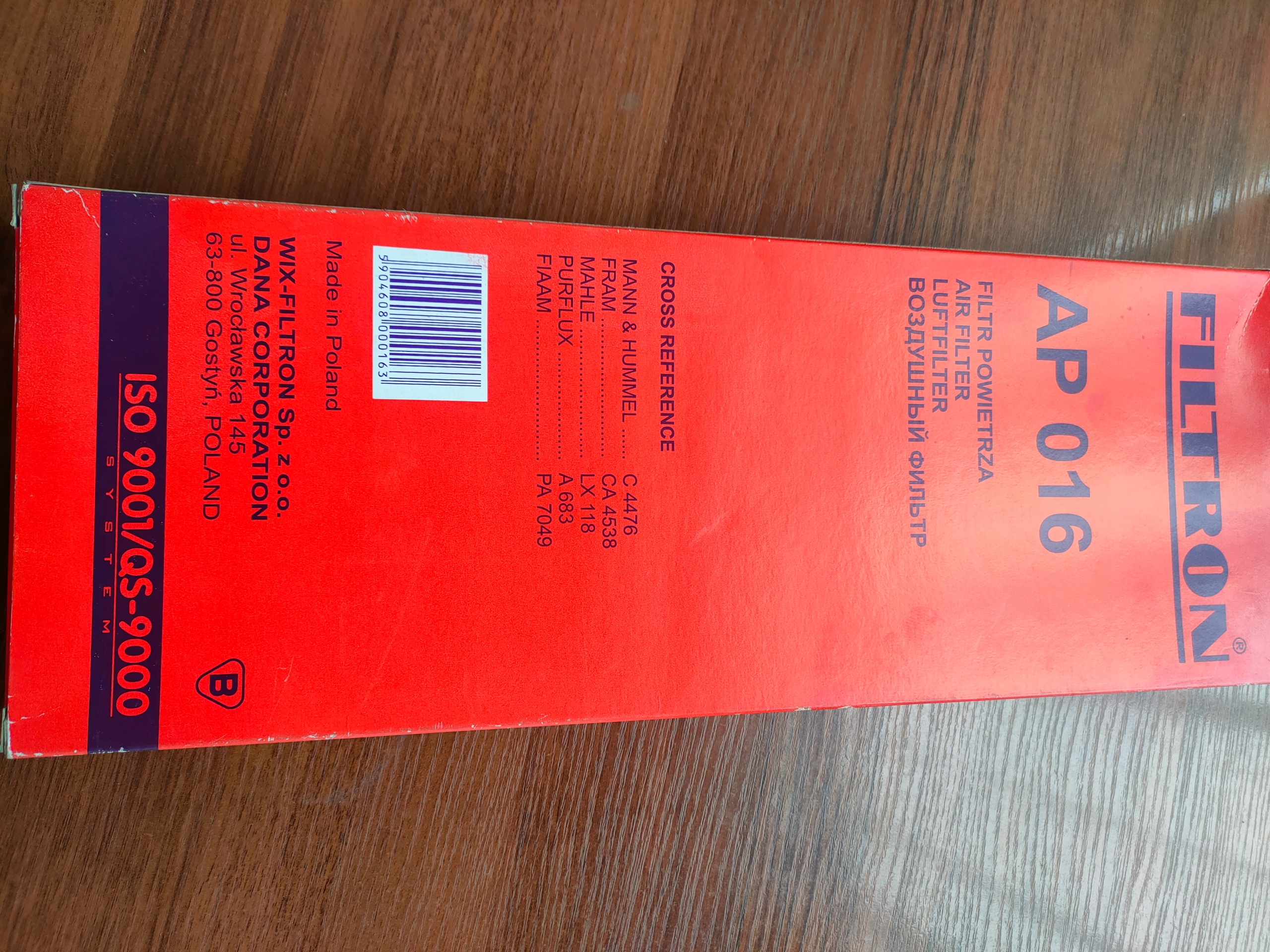 Filtron AP 016 Filtr powietrza