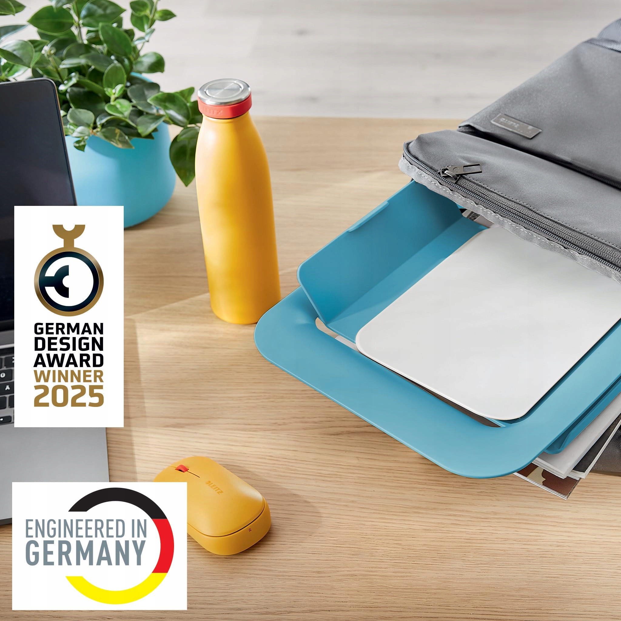 LEITZ ERGONOMICZNY REGULOWANY STOJAK NA LAPTOPY 13-15 CALOWE NIEBIESKI — miniatura 7