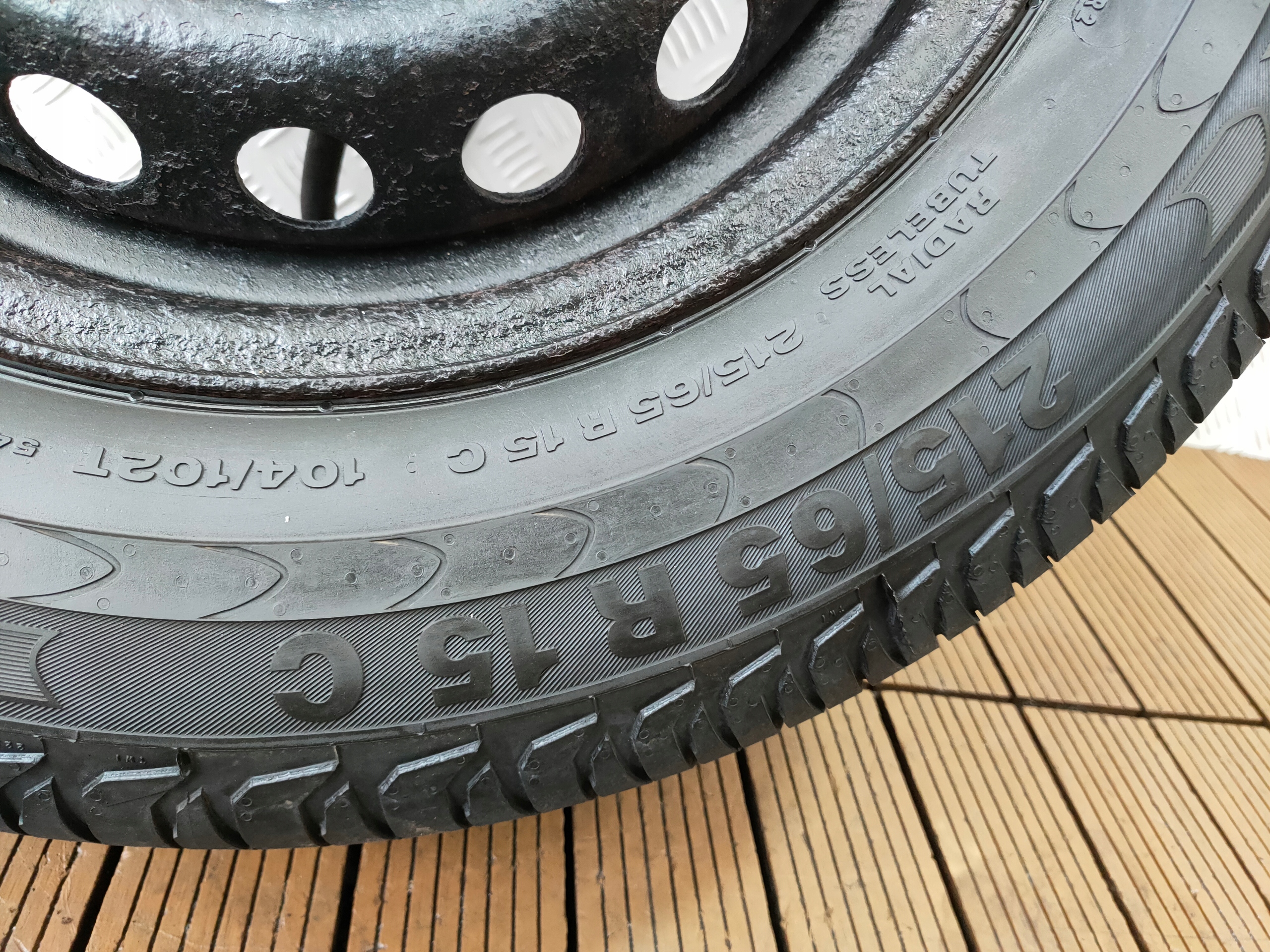 FORD TRANSIT CUSTOM 12-24 wheel spare disc + WINDA 5x160 15 215/65R15C