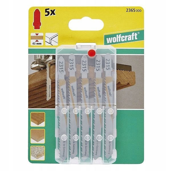 

5 brzeszczotów Wolfcraft T drewno tarasowe blaty