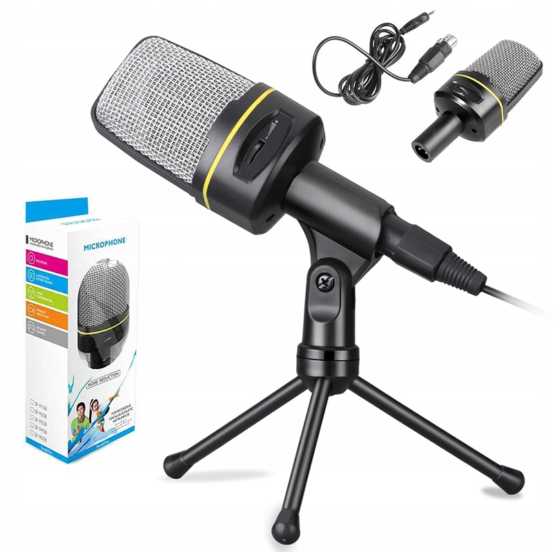 

Mikrofon Komputerowy Gamingowy Studyjny Statyw