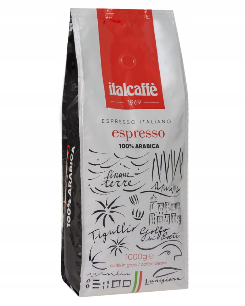Levně Italcaffe Espresso 100% Arabica Káva zrna 1kg Dárek