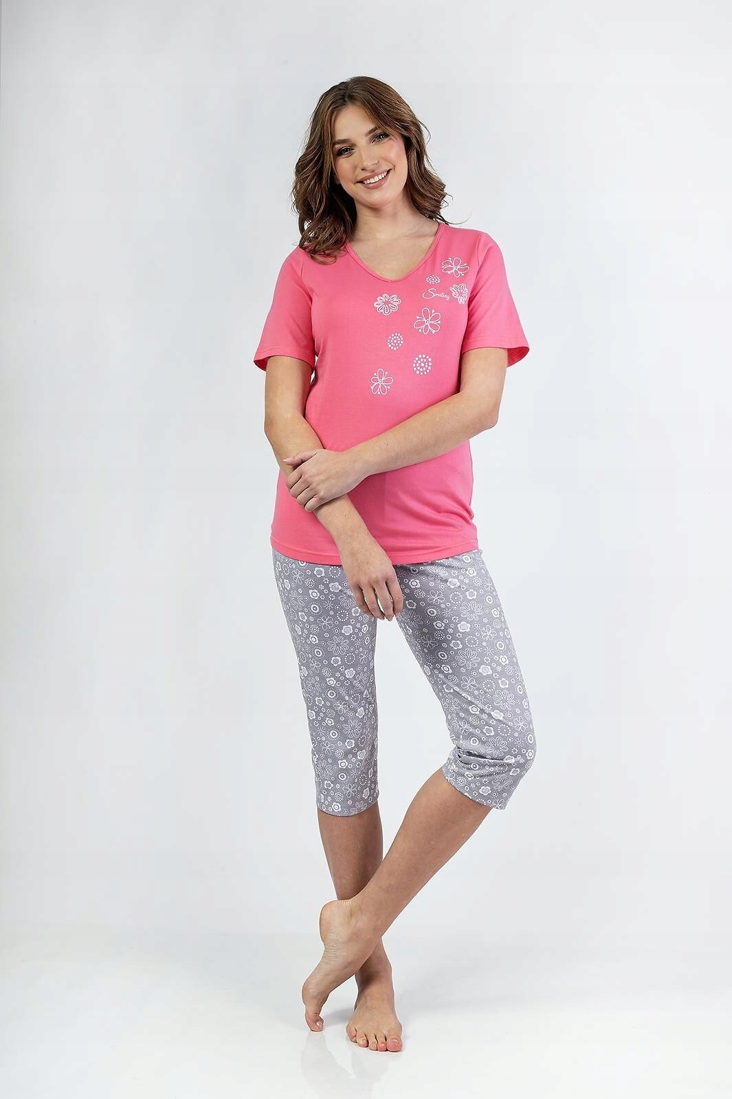 Dámské Pyžamo 696 Kr VEL.2XL XXL růžová