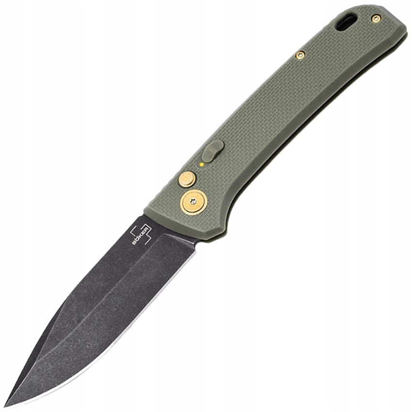Nůž pružinový skládací kapesní Edc Boker Plus Frnd Drop-point Od Green