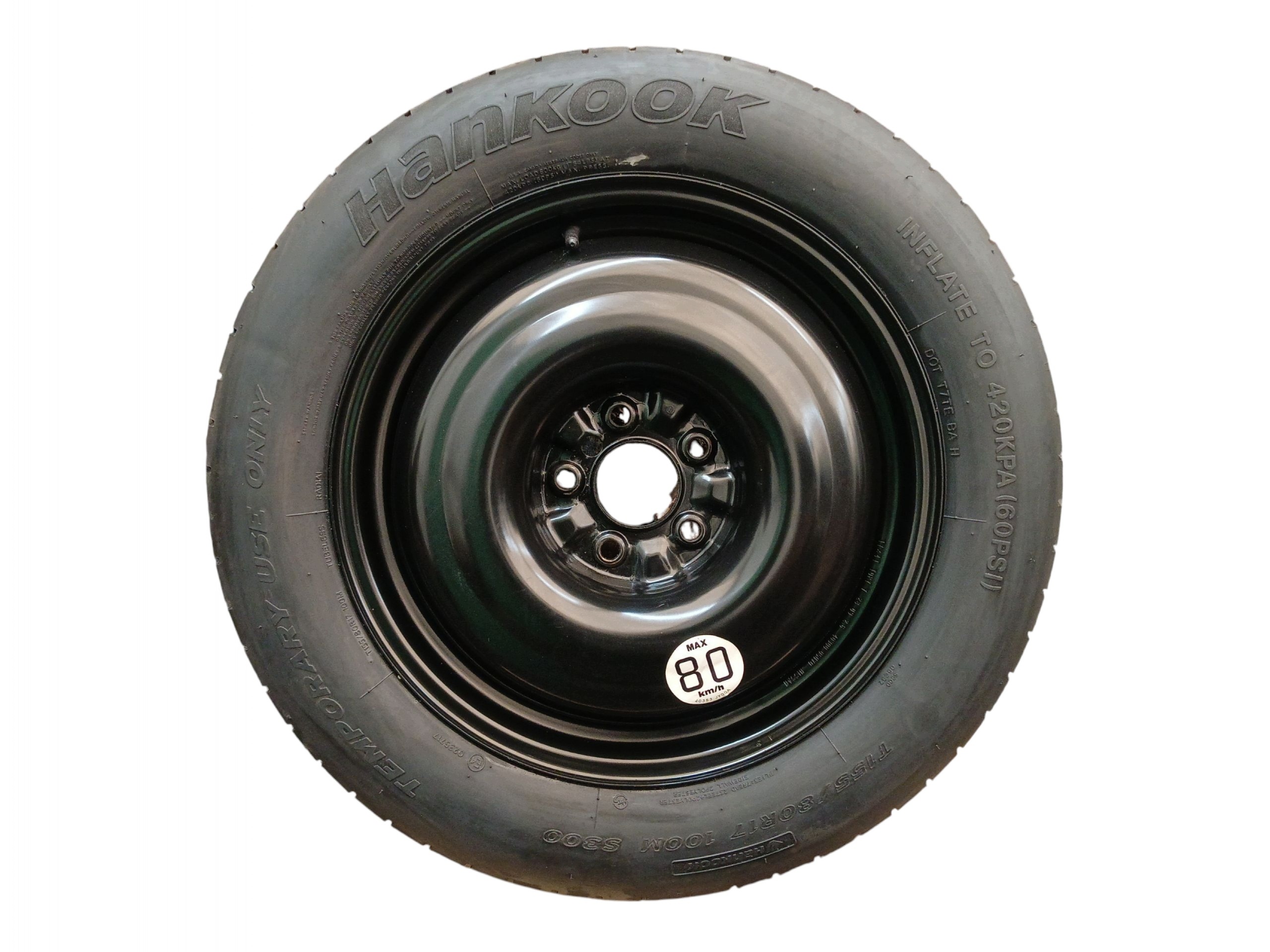 roue roue de secours RENAULT KOLEOS et 155/80 R17 5x114.3 7Jx17"