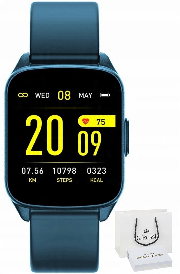 

Zegarek Męski Smartwatch G. Rossi Ciśnienie Sms