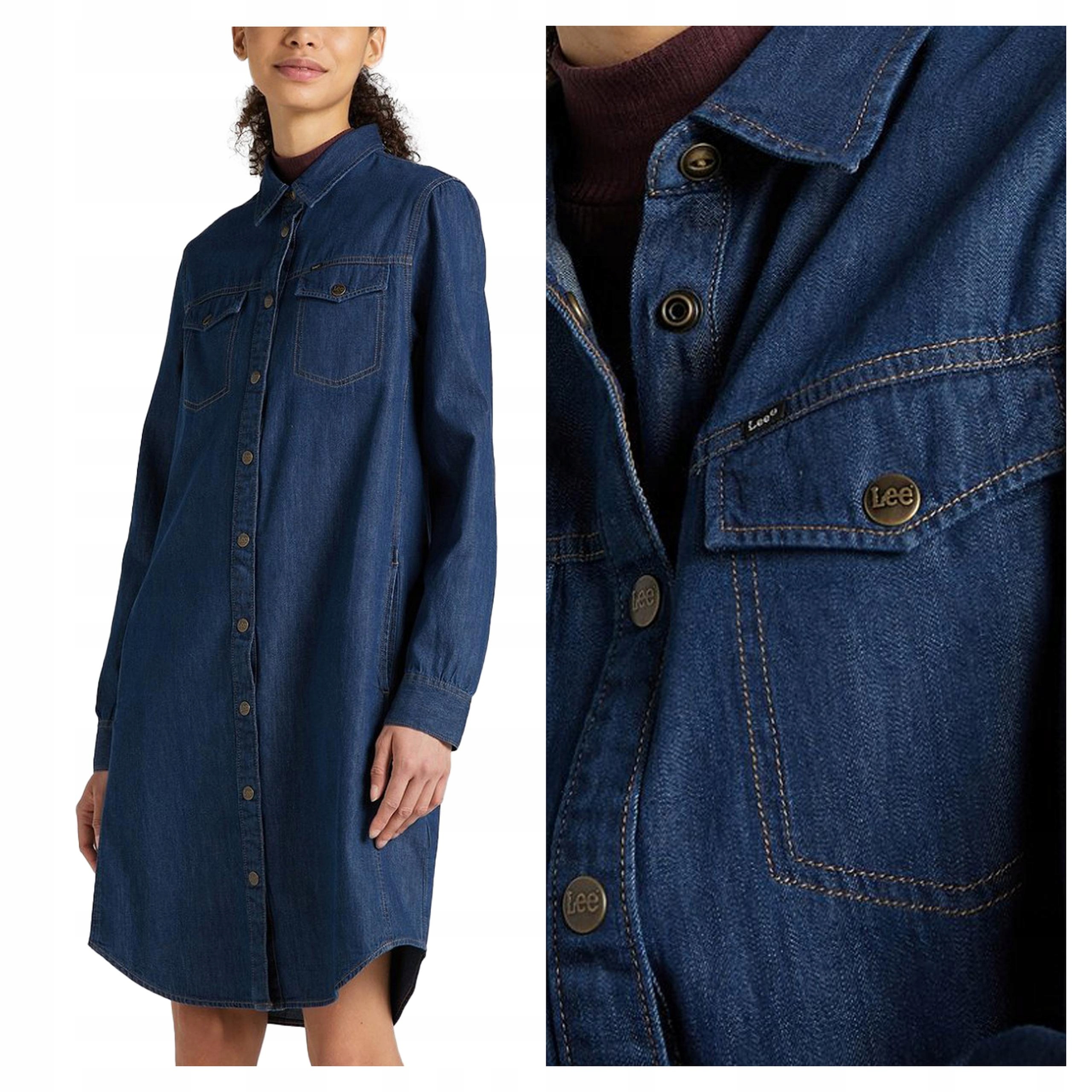 Lee Shirt Dress Dámské Šaty S Logem