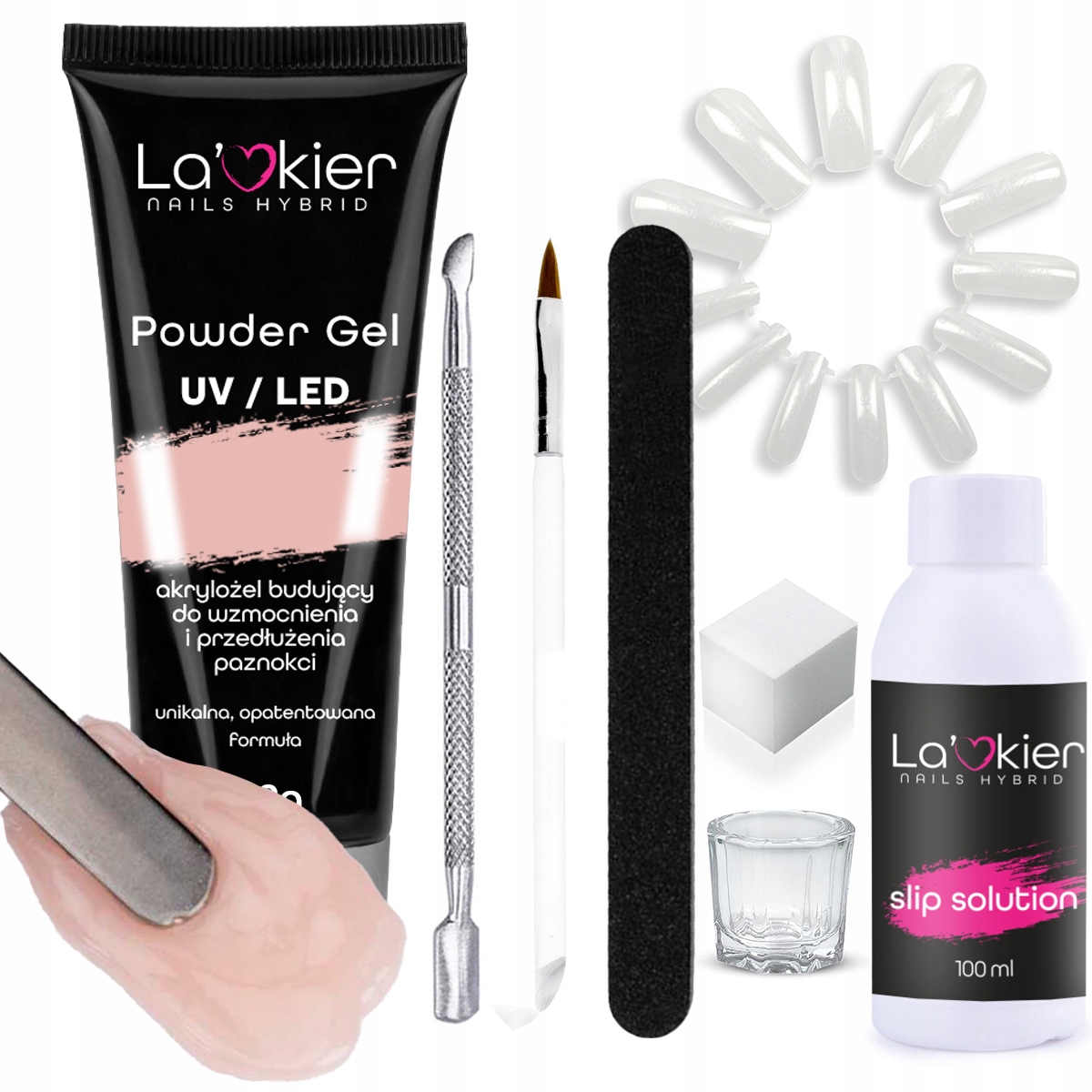 

AkrylGel Flexy Gel akrylożel zestaw duży XXL Nude