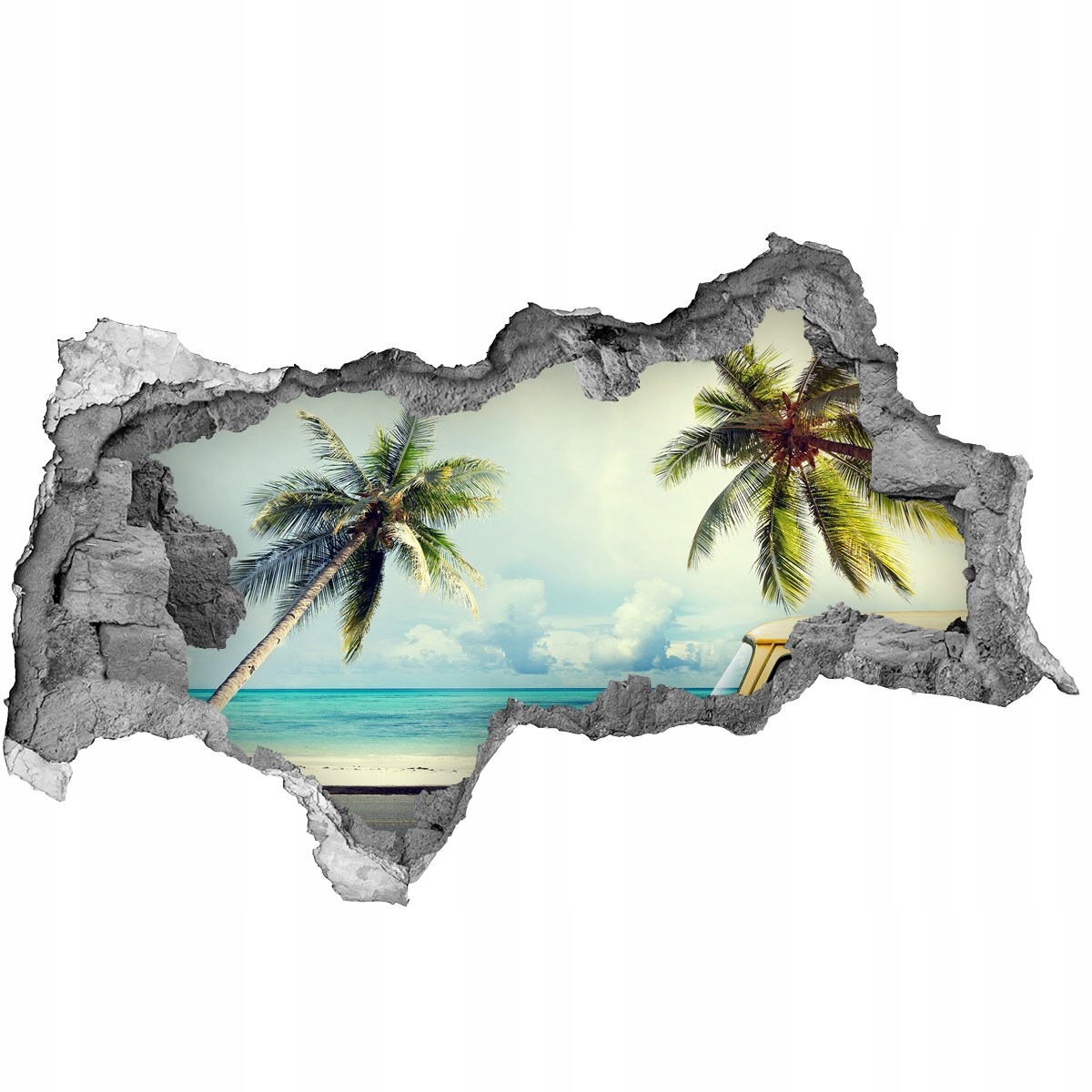 

Fototapeta dziura na ścianę Furgonetka plaża 95x73