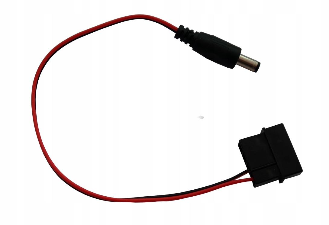 

Kabel zasilający Pc Molex DC 5.5/2.1 do Led 12V