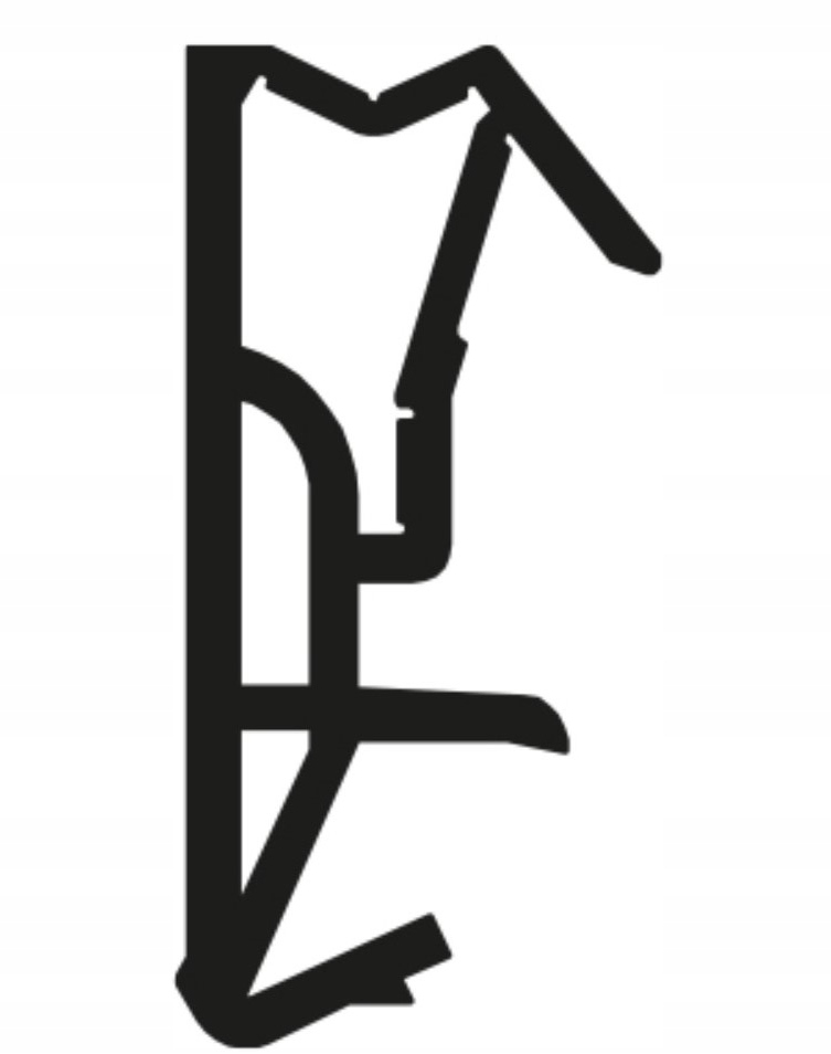 USZCZELKA 5005 DRZWI ZEWNĘTRZNE DREWNIANE BRĄZ RUSTYKALNY 5 mb Marka inna