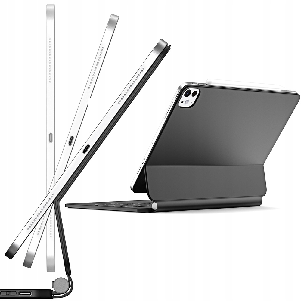 Pouzdro podsvícená klávesnice, pouzdro pro iPad Pro 11" 2025/2024 Dux Ducis