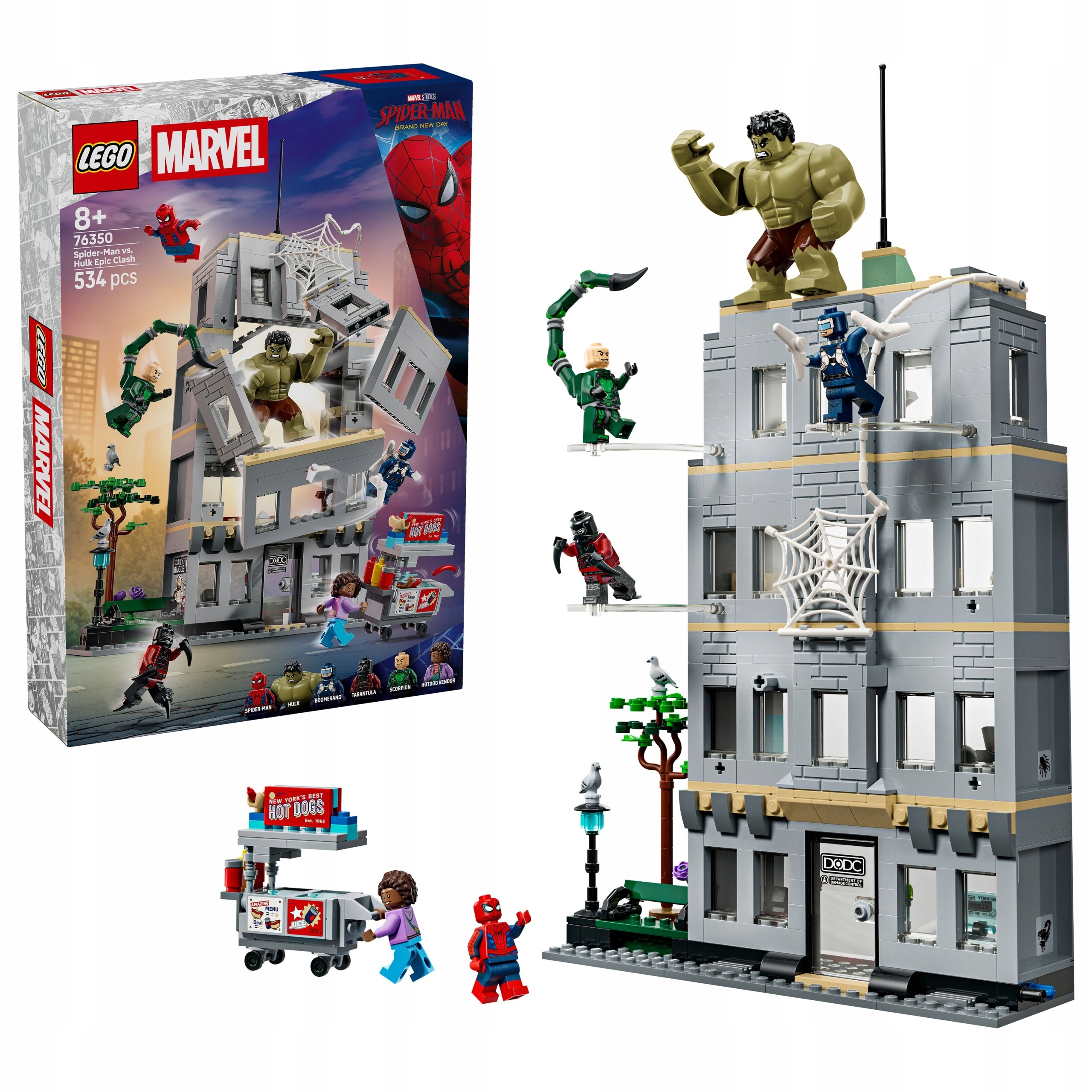 stavebnice Lego Heroes 76350 Epické střetnutí: Spider-Man versus Hulk