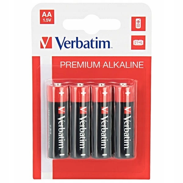 

Bateria alkaliczna, Aa, 1.5V, Verbatim, blistr,