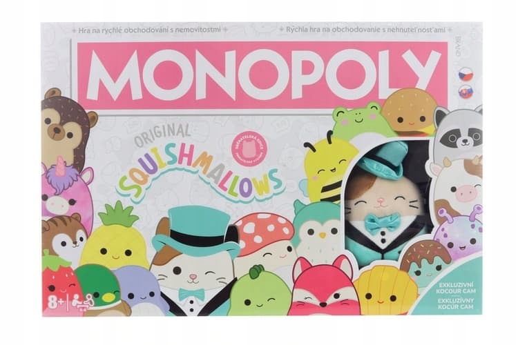 Monopoly Squishmallow Desková hra pro celou rodinu, věk 8+