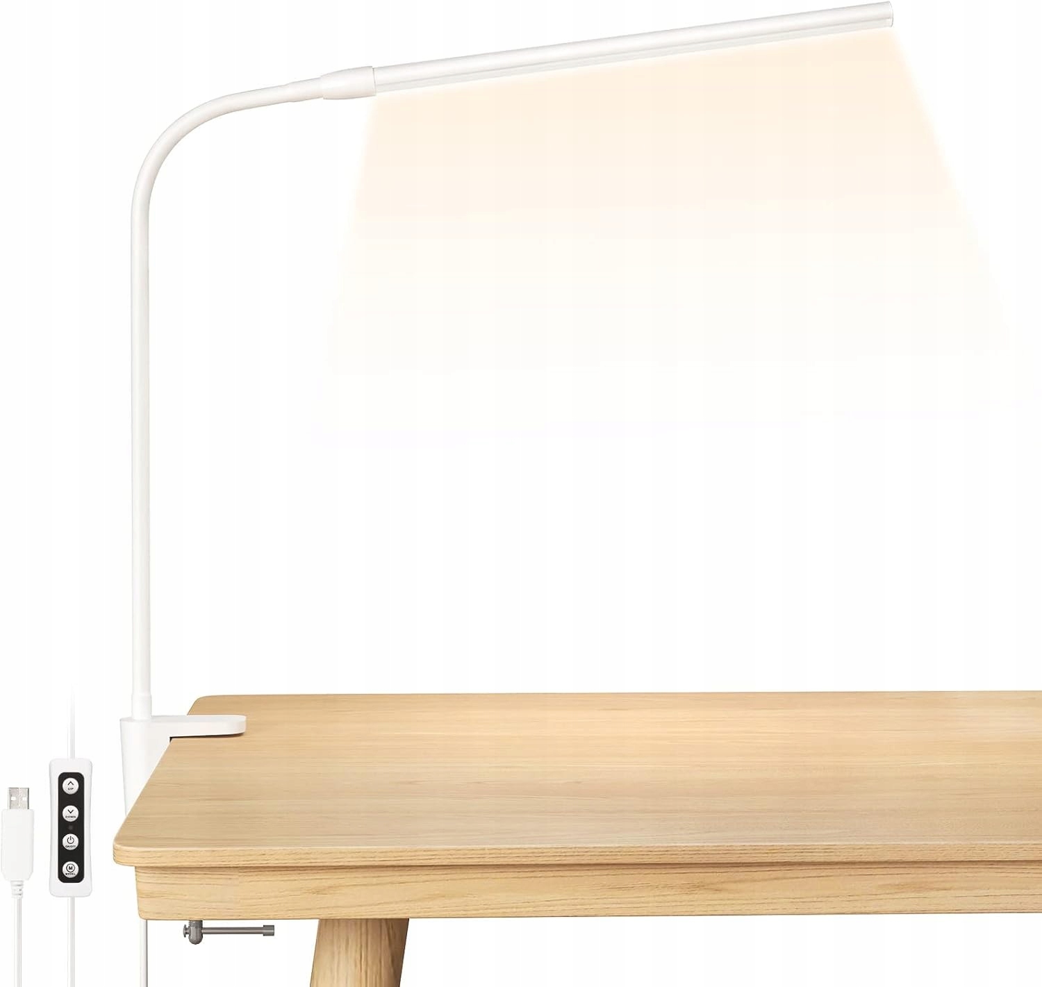 Lampka biurkowa Lepro biały moc do 4,5 W