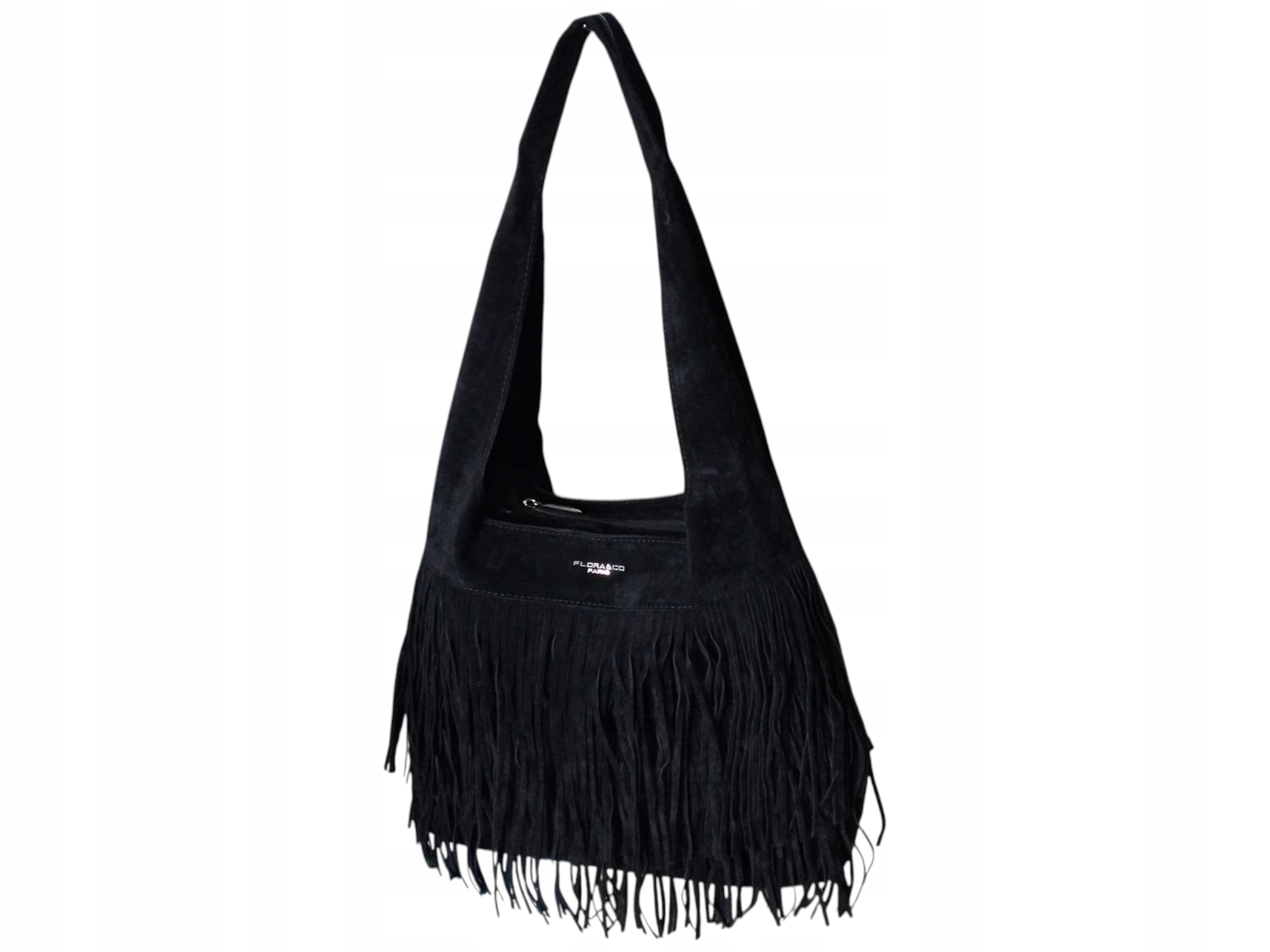 Dámská taška Flora&Co Shopper na rameno, semiš, černá