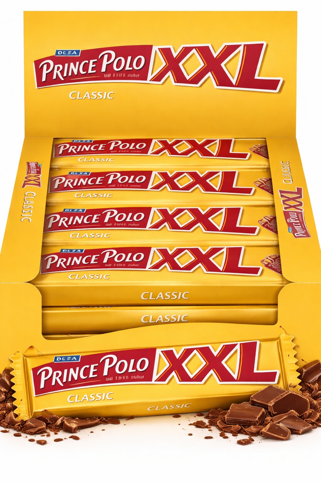 Levně Prince Polo Classic XXL Oplatka s kakaovým krémem a čokoládou 35 x 45 g Sada